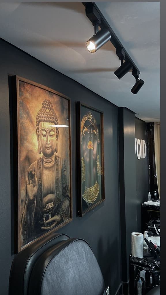 Decoração artística do estúdio